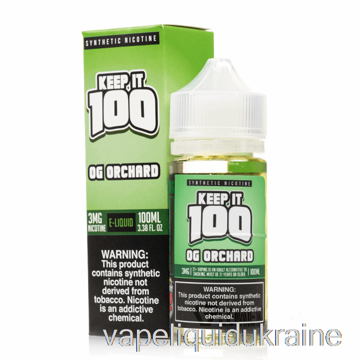 Vape Liquid Ukraine OG Orchard - Keep It 100 - 100mL 0mg